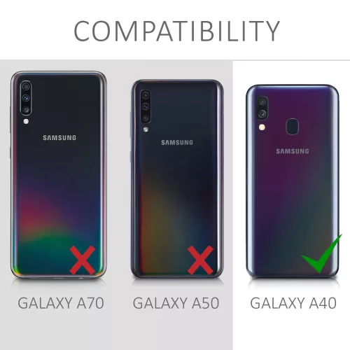 Samsung Galaxy A40 tok, szilikon, zöld, 48546.128