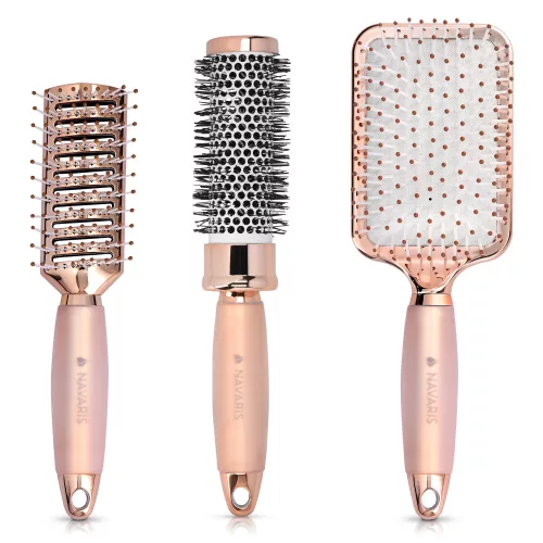 Körkefe készlet, csontváz ecset, paletta ecset, rózsaszín, 51639.02