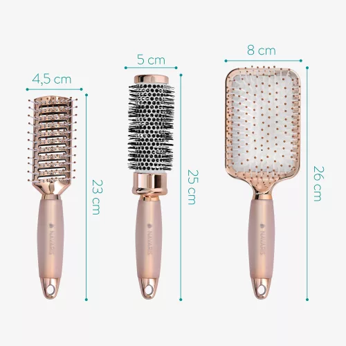 Körkefe készlet, csontváz ecset, paletta ecset, rózsaszín, 51639.02