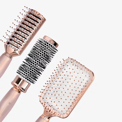 Körkefe készlet, csontváz ecset, paletta ecset, rózsaszín, 51639.02