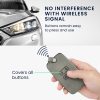 Renault / Dacia autókulcs burkolat - 4 gombos - Keyless Go, nubuk bőr, szürke, 48565.10