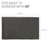 Porvédő 43 hüvelykes TV, Kwmobile, szürke, textil, 51701.19