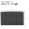 Porvédő 32 hüvelykes TV, Kwmobile, szürke, textil, 51699.19