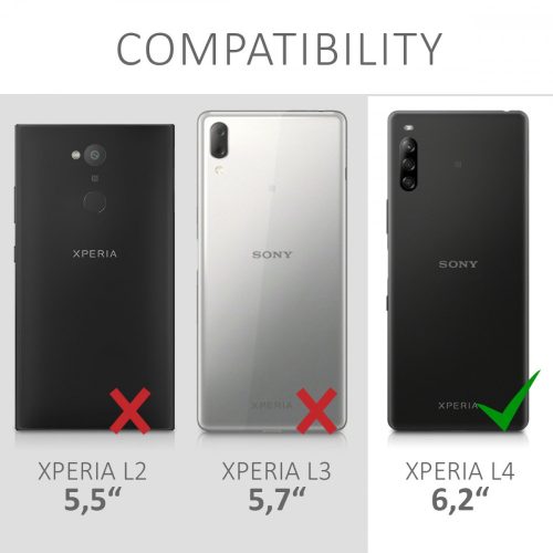 Sony Xperia L4 tok, szilikon, átlátszó, 51882.03