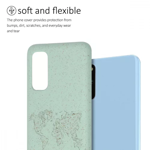 Samsung Galaxy S20 tok, növényi rost, zöld, 51956.01