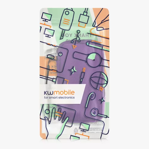 Univerzális telefontok L - 6,5 hüvelykes, neoprén, lila, 46188.3.38