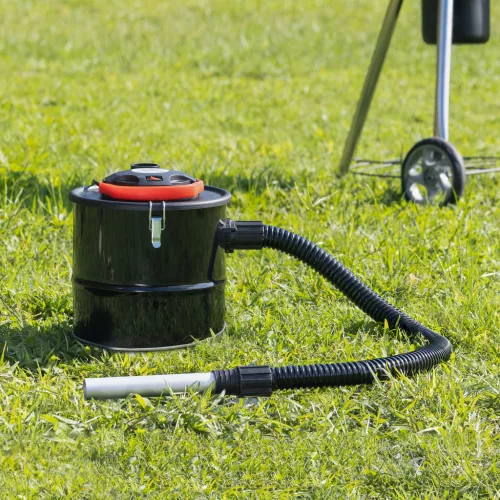 Aspirator pentru cenusa Navaris, 10 L, otel, 800W, cu filtru, compact, negru, 26x26x27 cm, Negru
