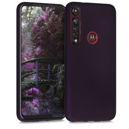 Motorola Moto G8 Plus burkolat, szilikon, lila, 50815.115