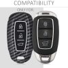 Autókulcs fedél Hyundaihoz - 3 gombos - Keyless Go, műanyag, fekete, 52228.01
