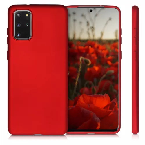 Samsung Galaxy S20 Plus tok, szilikon, piros, 51220.36