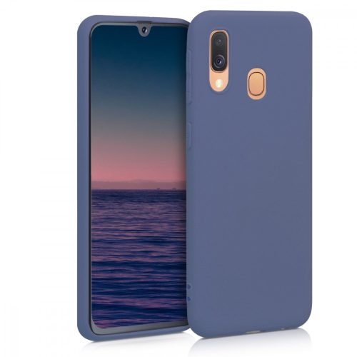 Samsung Galaxy A40 tok, szilikon, kék, 48547.168
