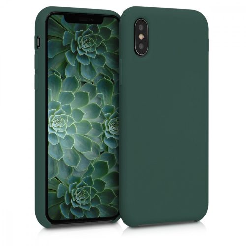 Apple iPhone X / iPhone XS tok, szilikon, zöld, 46313.169