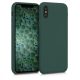 Apple iPhone X / iPhone XS tok, szilikon, zöld, 46313.169