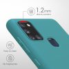 Samsung Galaxy A21s tok, szilikon, zöld, 52494.57