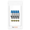 4 db CAT8 RJ-45 csatlakozós készlet árnyékolt CAT8 Ethernet kábelekhez, Kwmobile, Multicolor, Metal, 52519.04