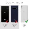 LG Velvet tok, szilikon, zöld, 52532.50