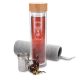 Navaris duplafalú boroszilikát üveg teásüveg, 450 ml, Infuser, Cover, 45888.1.01