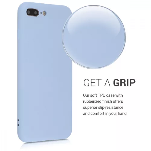 Apple iPhone 8 Plus / iPhone 7 Plus tok, szilikon, kék, 49981.58