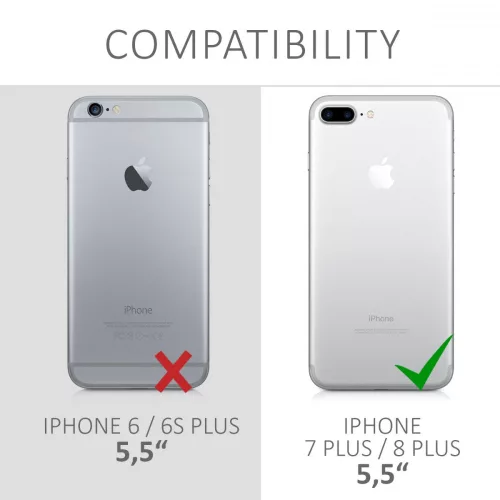 Apple iPhone 8 Plus / iPhone 7 Plus tok, szilikon, kék, 49981.58