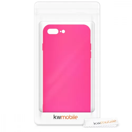 Apple iPhone 8 Plus / iPhone 7 Plus tok, szilikon, rózsaszín, 49981.77