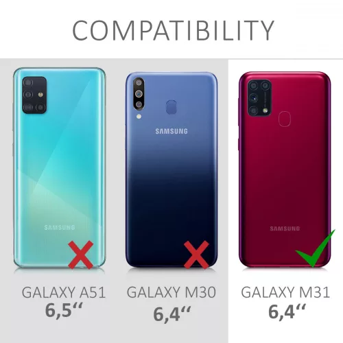 Samsung Galaxy M31 tok, szilikon, többszínű, 51948.03