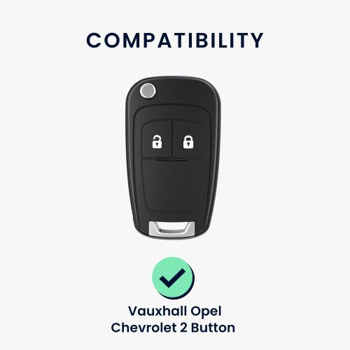 Opel / Chevrolet autókulcs fedél - 2 gombos, szilikon, ezüst, 52649.02