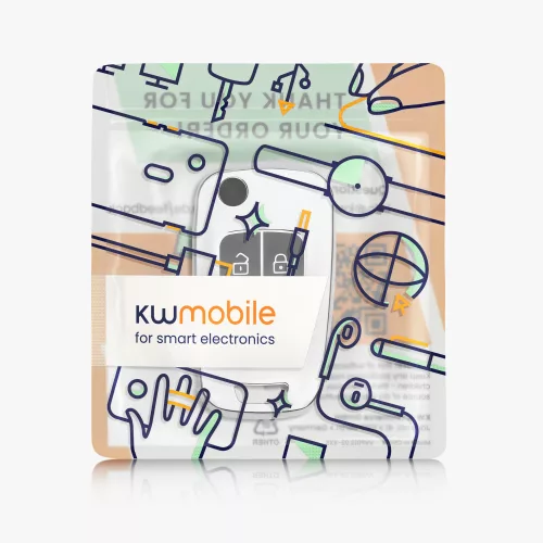 Opel / Chevrolet autókulcs fedél - 2 gombos, szilikon, ezüst, 52649.02