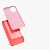 Apple iPhone 12 Mini tok, szilikon, rózsa arany, 52640.141