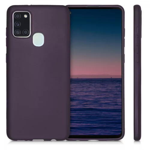 Samsung Galaxy A21s tok, szilikon, lila, 52495.115