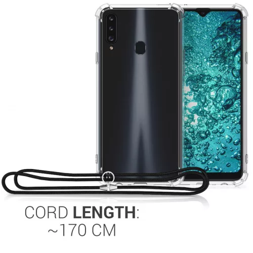 Samsung Galaxy A20s tok, szilikon, fekete, 52935.01