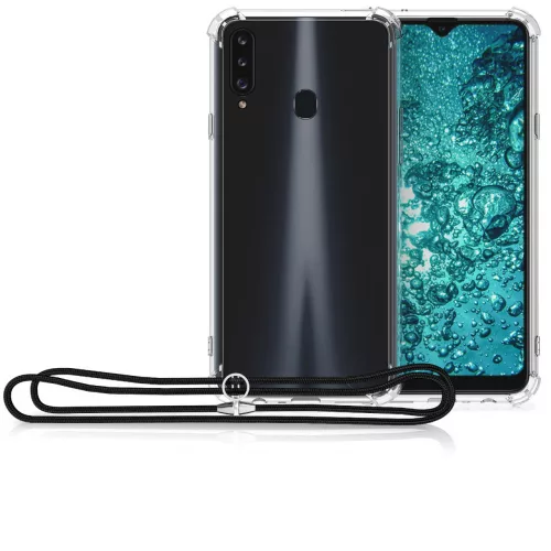 Samsung Galaxy A20s tok, szilikon, fekete, 52935.01