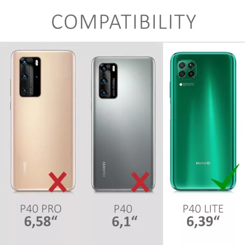 Huawei P40 Lite burkolat, szilikon, fehér, 52161.07