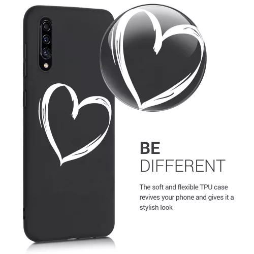 Samsung Galaxy A30s tok, szilikon, fekete, 50198.04