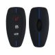 Autókulcs borítás Fordhoz - 3 gombos - Keyless Go, szilikon, fekete, 53133.02