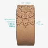 Roata yoga Navaris, 33 cm diametru, 13 cm latime, 150 kg, model natural, maro, EVA/polipropilena/pluta