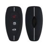 Ford autókulcs fedél - 3 gombos - Keyless Go, szilikon, fekete, 53133.03