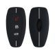 Ford autókulcs fedél - 3 gombos - Keyless Go, szilikon, fekete, 53133.03