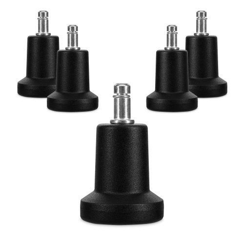 5 láb készlet irodai szék rúdhoz 11 mm, Kwmobile, fekete, nylon, 53197.02