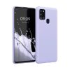 Kwmobile tok Samsung Galaxy A21s-hez, világoslila, szilikon, 52494.139
