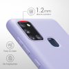 Kwmobile tok Samsung Galaxy A21s-hez, világoslila, szilikon, 52494.139