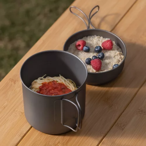 Navaris titán kemping edény és serpenyő készlet, 1100 ml és 450 ml, 53304.01