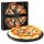 Piatra de pizza rotunda Navaris, 30.5 cm, cordierit glazurat, rezistenta 500°C, 51246.02.3
