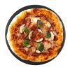 Piatra de pizza rotunda Navaris, 30.5 cm, cordierit glazurat, rezistenta 500°C, 51246.02.3