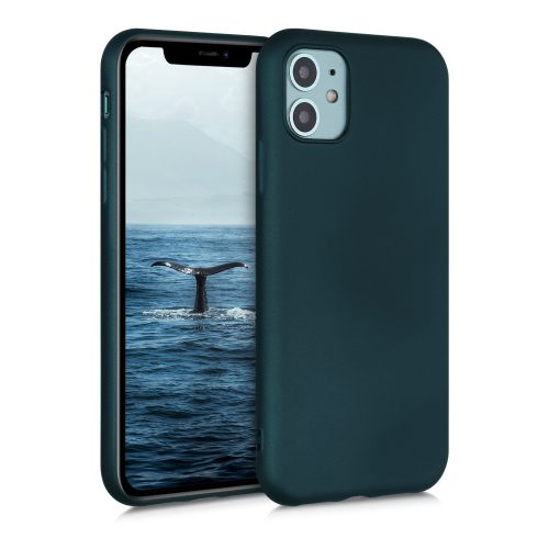 Apple iPhone 11 tok, szilikon, zöld, 50762.14