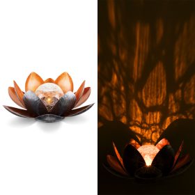   Lampa solara Navaris LED Lotus, 27x11,5 cm, senzor auto, 1700K, IP44, 51101.04.01