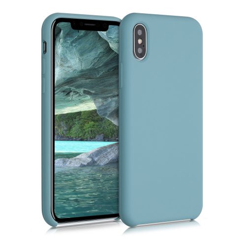 Apple iPhone X / iPhone XS tok, szilikon, kék, 42495.206
