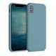 Apple iPhone X / iPhone XS tok, szilikon, kék, 42495.207
