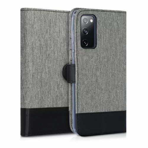 Samsung Galaxy S20 FE tok, textil, szürke, 53611.22