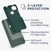 Google Pixel 4a tok, szilikon, zöld, 52549.171