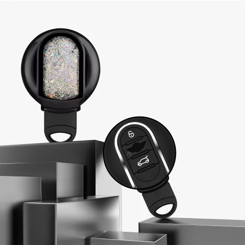 Mini Cooper autókulcs fedél - 3 gombos, szilikon, többszínű, 48402.05